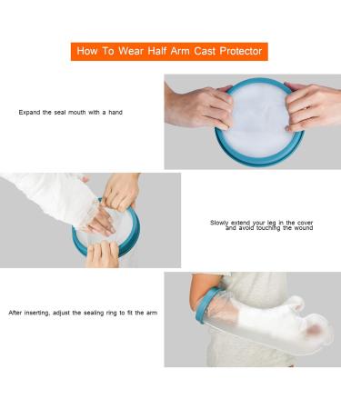 Douqifei Waterproof Plaster for Adults - Short Arm Swimming Wound Cover 51cm Reusable Shower Protection - Buy Online on GoSupps.com