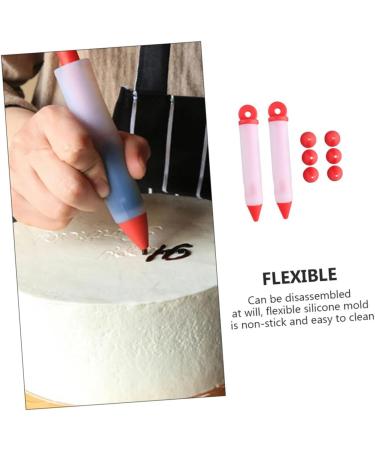 MAGICLULU 2 Sets Cojines Decorativos para Fondant Tools Ketchup Decorating Pens Jam Decorating Pens Cake Decorating Tools Silicone Decorating Pens Silica Gel Pastry Bags Food Grade - Buy Online on GoSupps.com