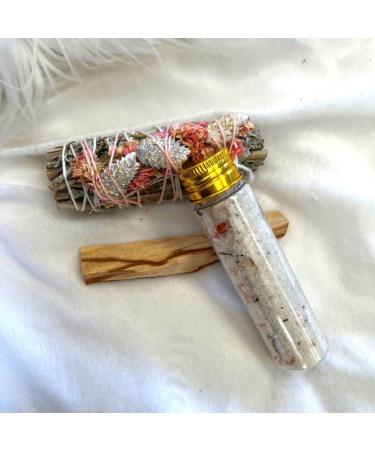 Pisces Gift Set - Healing Crystals, Smudge Stick, Crystal Candle, Palo Santo, Bath Salt, Zodiac Card | MAMA WUNDERBAR - Buy Online on GoSupps.com