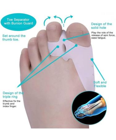 TMXKOOK 7 STCK Bale Toe Corrector & Pads | Pain Relief for Hallux Valgus | Unisex Protection Solution - Buy Online on GoSupps.com