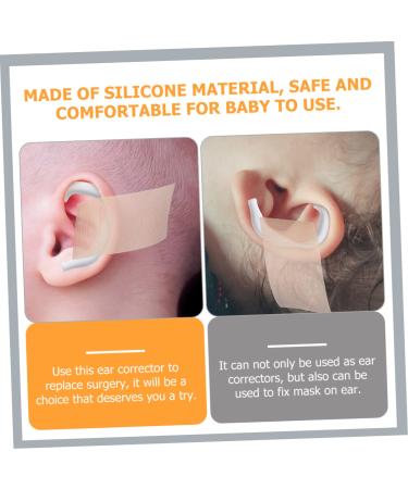 KOMBIUDA Auricle Corrector Invisible Tape - 5 Pairs | Silicone Patch for Ear Mold Support | Valgus Protruding Ear Correction Bracket - Buy Online on GoSupps.com