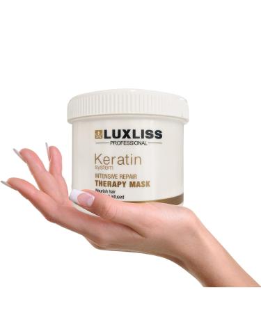 Luxliss Keratin Intensive Repair Therapy Hair Mask for Dry, Damaged Hair & Scalp - Buy Online on GoSupps.com