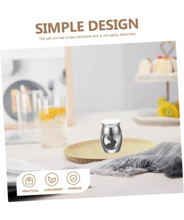 BESPORTBLE 3pcs Rabbit Urn Small Pet Urn Urns Bunny Memorials Pet Urn Keepsake Urn Dog Urn Stainless Steel 4.00X3.00X3.00CMx3pcs Silverx3pcs - Buy Online on GoSupps.com