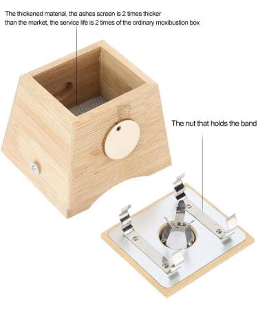 BYARSS Bamboo Moxibustion Box - Single Hole Moxa Roller Stick Holder | Moxibustion Tool for Pain Relief - International Shipping Available - Buy Online on GoSupps.com