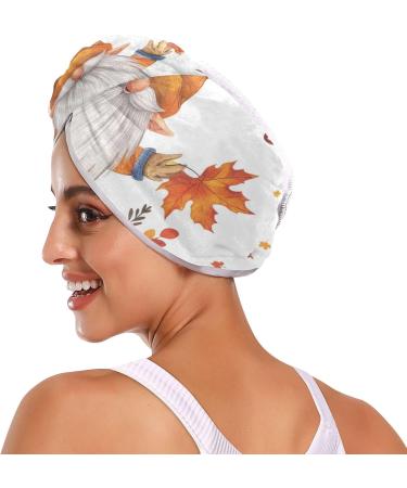 Super Absorbent Dwarf Hair Towel 2 Pack - Quick Dry Pumpkins Turbans for Women & Girls | Perfect Hair Drying Solution - Buy Online on GoSupps.com