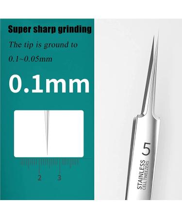AOYHJA Blackhead Removal Tweezers - Stainless Steel Curved Hook for Acne, Pimples, Blemishes - Precision Tool for Splinter and Ingrown Hair Removal - Buy Online on GoSupps.com