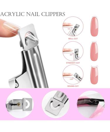 Magic Armor 504Pcs Clear Almond Nail Tips - Soft Gel Full Cover Acrylic Nails 12 Sizes Includes Nail Glue Files & Clippers - International Shipping Available - Buy Online on GoSupps.com