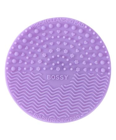 Angoily Makeup Brush Cleaner Solution Silicone Makeup Cleaning Brush Scrubber Round Brush Makeup Sponge Portable Brush Sponges Makeup Brush Scrubber Make up Face Brush Purple