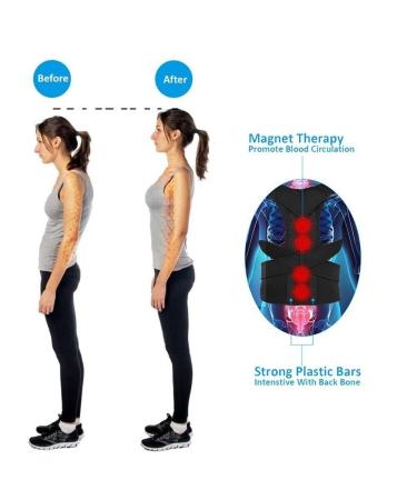 ELzEy Posture Corrector Back for Men and Women Back Posture Brace Clavicle Support Stop Slouching and Hunching Adjustable Back Trainer (Color : Black Size : Small) Full moon lofty ambition - Buy Online on GoSupps.com