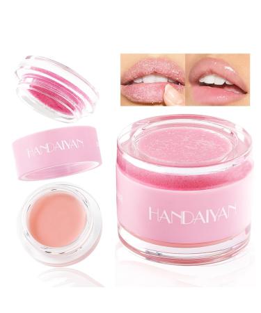 Adurello 2 in 1 Lip Scrub Exfoliator & Moisturizer Hydrating Lip Scrubs and Balm Mask Lip Care Treatment for Dark & Cracked Lips Reduces Lip Lines