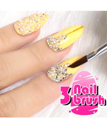 Teenitor Rhinestone Resin Glue Kit - 8ml Gem Gel, 3 Nail Brushes, Wax Pen, Tweezers - Nail Art Decoration Tools (UV/LED Cure) - Buy Online on GoSupps.com