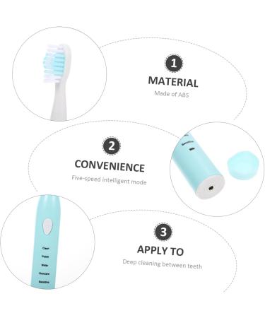 Orfofe Children's Electric Toothbrush Set - USB Rechargeable Automatic Kids Toothbrush with Travel Case - Blue - Buy Online on GoSupps.com