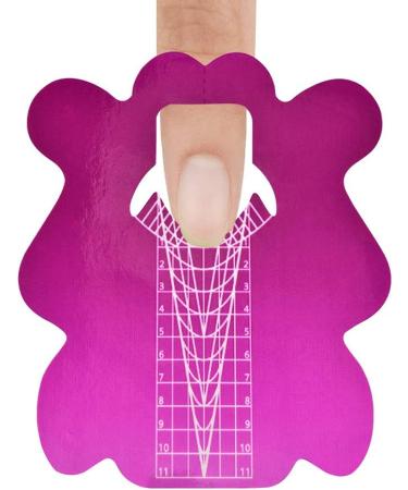 100pcs Pro Square Nail Form French Acrylic UV Gel Tips Extension Sticker | Manicure Tools - Buy Online on GoSupps.com