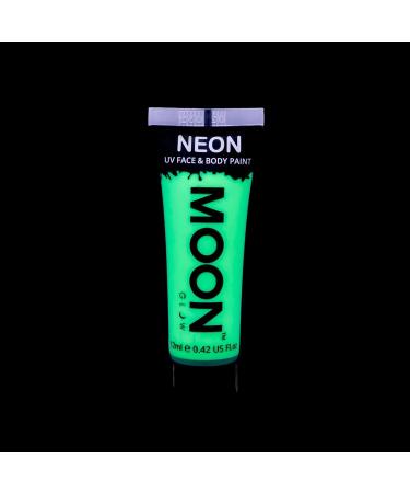 Neon UV Face & Body Paint - Pastel Green 12ml by Moon Glow | UV Reactive Body Paint - Buy Online on GoSupps.com