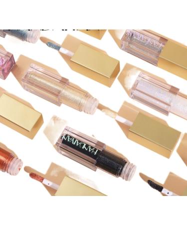 12-Color Pearlescent Liquid Eye Shadow Set European and American Nightclub Burst Eye Shadow Liquid 1 count (Pack of 1) - Buy Online on GoSupps.com