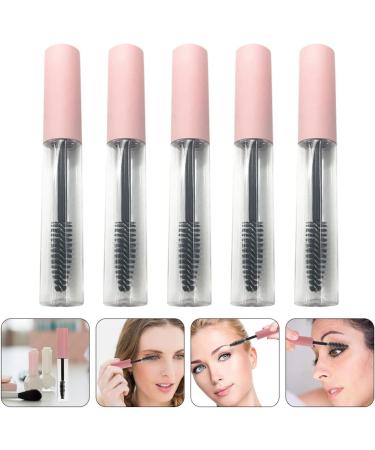 Beavorty 5pcs Mascara Tube Pink Containers Refillable Eyeliner Tube Premium Tubes Eyelash Liquid Bottle 10X1.5X1.5CM Pink - Buy Online on GoSupps.com