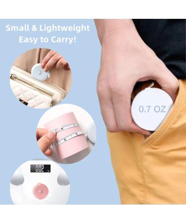 3 Pack Small Retractable Measuring Tape for Body Measurements - 60-Inch Flexible Fabric Tape Measure - Tailor Fashion Macaron 3 Color Set - Buy Online on GoSupps.com