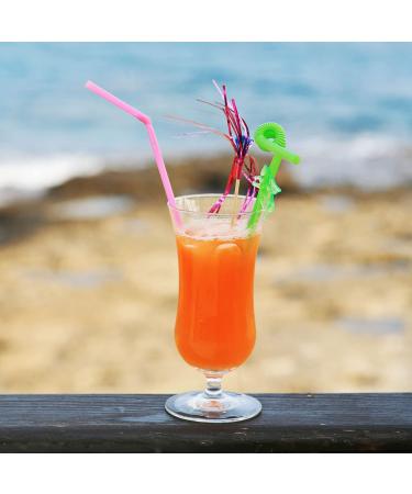 500-Pack Neon Colored Flexible Drinking Straws - 7.75 Plastic Bendy Straws - Disposable - ALINK - Buy Online on GoSupps.com