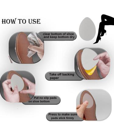 Clear Non-Slip Adhesive Shoe Pads for High Heels - Anti-Slip Sole Protectors - Buy Online on GoSupps.com