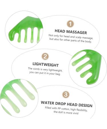Beaupretty 6-Piece Jade Massage Comb Set | Multifunctional 8-Teeth Face & Head Massage Tools | International Shipping - Buy Online on GoSupps.com