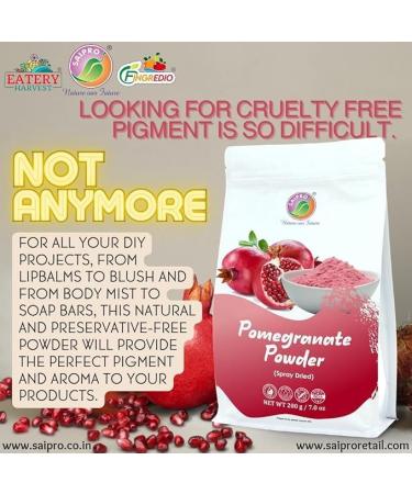 Austico Nature Our Future Pomegranate Fruit Powder 200 Gm Pomegranate Powder for Food| Juice| Smoothie| Skin Care No Artificial Color No Preservatives - Buy Online on GoSupps.com