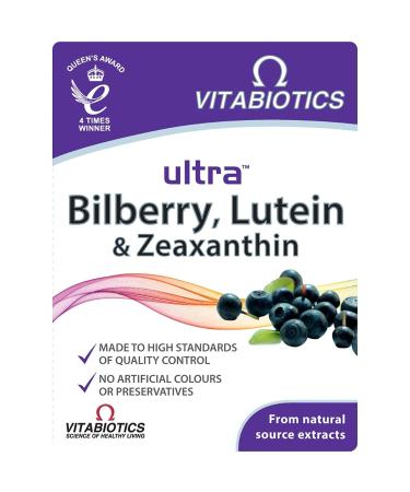 Vitabiotics Ultra Bilberry Lutein and Zeaxanthin - 30 Tablets 30 Count (Pack of 1)