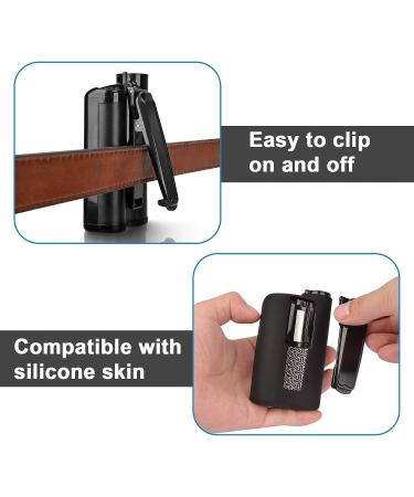 iGuerburn 2-Pack Belt Clip for Medtronic MiniMed Insulin Pumps (Black) - Compatible with 770G, 670G, 780G, 630G, 640G - 2pcs - Buy Online on GoSupps.com