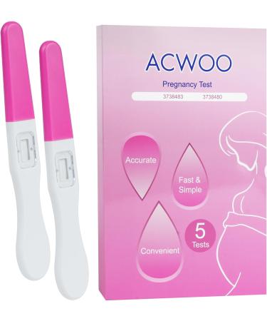 ACWOO Pregnancy Test 5PCS - Early Detection Ultra-Sensitive Fertility Test Kit - Buy Online on GoSupps.com