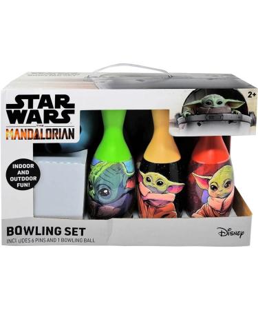Mandalorian Baby Yoda Bowling Outdoor Game for Toddlers Kids - Star Wars Set with Mandalorian Stickers - Buy Online on GoSupps.com