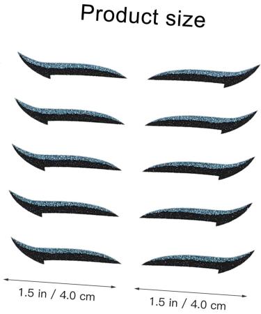 POPETPOP 40 pairs Stickers for Glitter Quick Winged Tapes Makeup Reusable Strips Fashion Womens Double - Buy Online on GoSupps.com