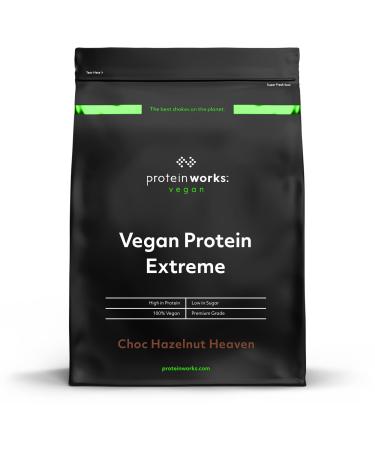 Protein Works - Vegan Protein Extreme | 29g Plant Based Protein | Added Vitamin Blend | 57 Servings | Choc Hazelnut Heaven| 2kg Choc Hazelnut Heaven 2kg