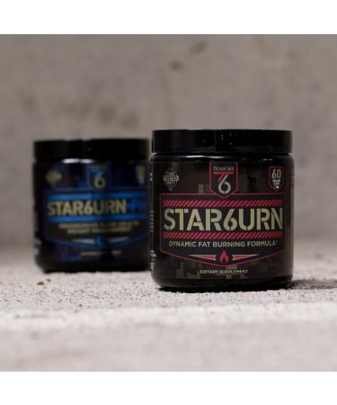 STAR6URN T6 Thermogenic Fat Burner with Chromium, Forskolin & 7 Shredding Ingredients - Appetite Suppressant for Men and Women - 30 Day Supply - Buy Online on GoSupps.com
