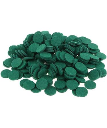 200 Pieces 21mm Colorful Felt Oil Pads | Round Refill Pads for Perfume Medallions Necklaces & Essential Oil Diffusers - Green - Buy Online on GoSupps.com