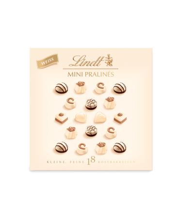 Lindt chocolate - white mini pralin s |90 g |Praline box 18 chocolates in 6 delicious varieties |Praline gift |Chocolate gift white 90 g - Buy Online on GoSupps.com