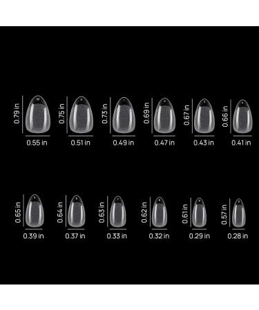 JUSTOTRY 1008 Pcs Gel Nail Tips Set Pre-shaped Half Matte Short Almond Nail Tips Soft Gel Full Cover Fake Nails Tips No Glue Acrylic Clear False Nail Tip for Women DIY French Nail Designs 1008 gel almond 1 - Buy Online on GoSupps.com
