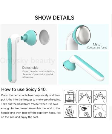 ONLYSKY BEAUTY Cooling Ice Roller Facial Massage Roller for Face - Green | Rejuvenate & Refresh Your Skin - Buy Online on GoSupps.com