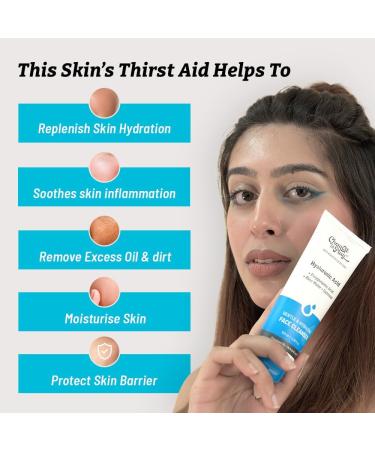 Gentle & Hydrating Face Cleanser | Vitamin E Rice Water & Oatmeal | Removes Dirt & Oil | For All Skin Types | 100ml - International Shipping Available - Buy Online on GoSupps.com