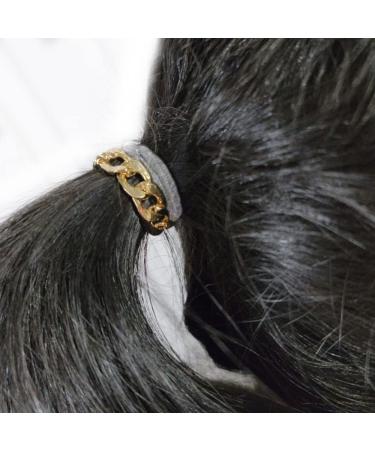 Maya J Bracelet Hair Ties: Beige Black Elastic, Cute on Wrist & Great in Hair (HT34Y) - 3.0 Count - Buy Online on GoSupps.com