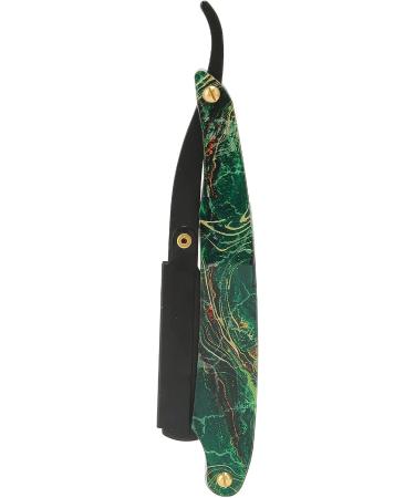 Foldable Manual Razor - Professional Straight Edge Razor with Acrylic Handle Stainless Steel Portable & Safe for Home Salon & Hairdresser - Buy Online on GoSupps.com