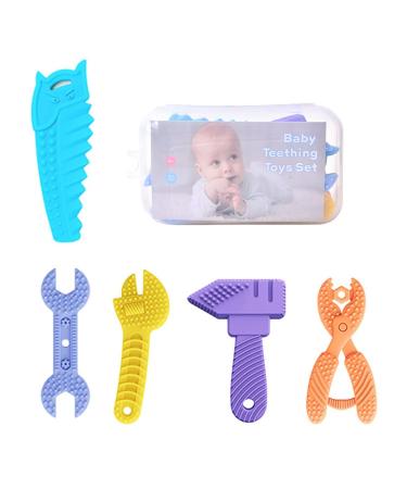 Tools Teething Toys | Safe Silicone Chew Toys Teething Toys - Soft Tools Teether Toys BPA Free Silicone Tool Shaped Toys for Toddlers Birthdays Christmas Gifts Kumprohu - Buy Online on GoSupps.com