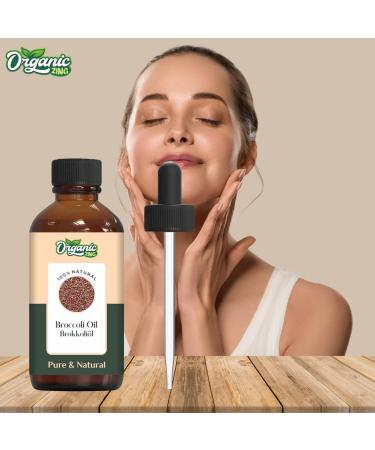  ORGANIC ZING Organic Zing Broccoli Seed Oil | Pure & Natural Essential Oil for Skincare Hair Care & Massage - 118ml/3.99fl oz - Buy Online on GoSupps.com