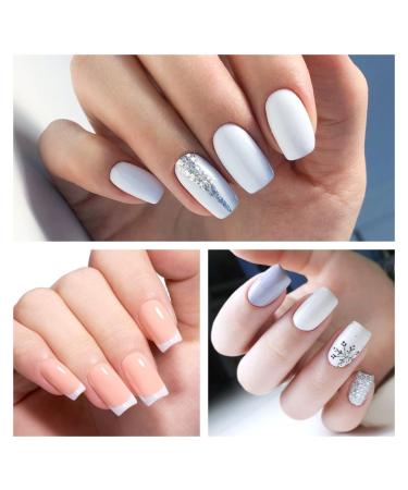 AILLSA Pink Gel Nail Polish Set - French Manicure UV Gel Starter Kit | Base & Top Coat Included - Light Baby Pink & Nude Soak Off | Perfect for DIY Nail Art & Salon Use - Buy Online on GoSupps.com