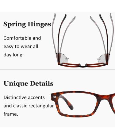 LUR Reading Glasses 10 Pack for Men & Women | Spring Hinges Readers & Sunglasses +2.50 | Stylish Multi-Color Mix - R055 - Buy Online on GoSupps.com