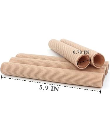 Cuttable Toe Tubes Sleeves 5 Pack with Silicone Gel Lining - Toe Protector for Bunion, Hammer Toe, Callus, Corn - One Size Fits All - Buy Online on GoSupps.com
