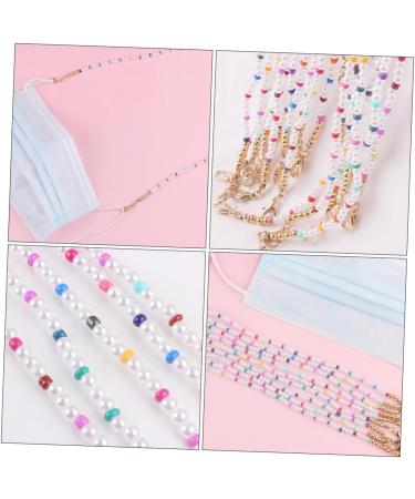 Beaupretty 4-Piece Mask Glasses Hanging Chain for Kids | Stylish Sunglasses Pearl Chain | Sturdy Double Buckle Mask Holder - Buy Online on GoSupps.com
