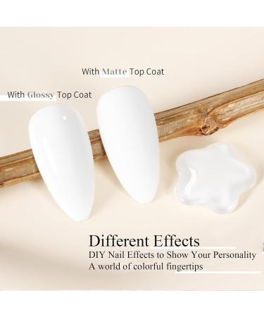 White Nail Polish - Pure White Nail Polish - Milky White Nail Varnish - Quick Dry Nail Polish - Long Lasting Nail Varnish Pastel Nail Polish for DIY Nail Art No Need Baking - Buy Online on GoSupps.com