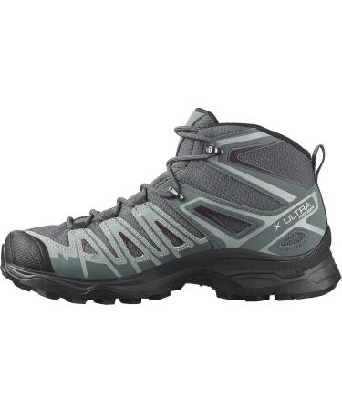 Salomon Women's X Ultra Pioneer Mid Climasalomon Waterproof Boots - Size 9.5 - Ebony/Stormy Weather/Wine Tasting - Buy Online on GoSupps.com