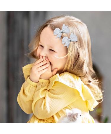 Bekecidi 16 Pieces Cloth Bow Hair Accessories Set Bow Hairpin Bow Hair Clips Bow Rubber Band Bow Head band for Girls Kids (White) - Buy Online on GoSupps.com