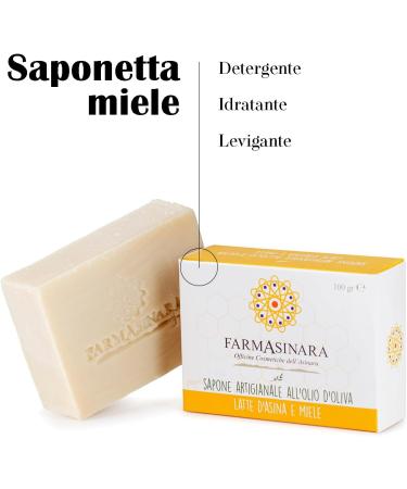 6 Gift Box Soaps with Donkey Milk Rich in Vitamins 100% Olive Oil for Hands Face and Body Made in the Asinara National Park - Gift Idea - Buy Online on GoSupps.com