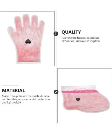 2 Pairs wax gloves paraffin bath feet liners Paraffin Wax Cover Kit paraffin wax cozy liners paraffin wax socks Paraffin Wax Feet Film feet care kit Accessories pe bag foot 30x13m Red - Buy Online on GoSupps.com